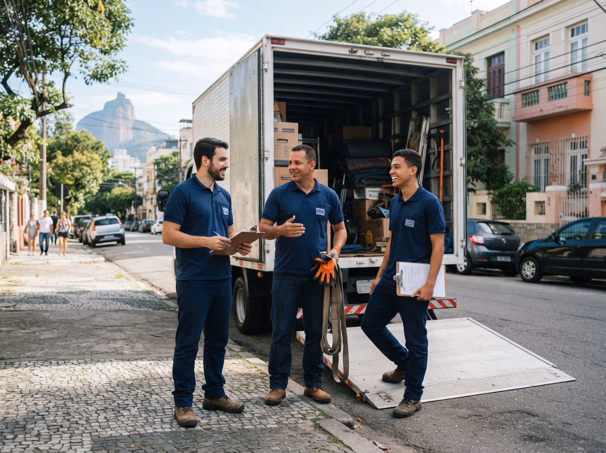 Equipe para mudança residencial na região central rj